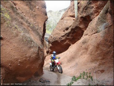 Honda CRF Motorcycle at Black Hills Box Canyon Trail
