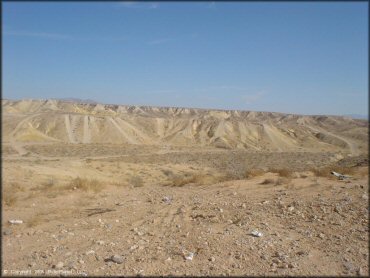 Example of terrain at Nellis Dunes OHV Area