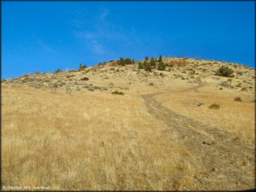 Example of terrain at China Springs Trail