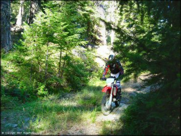 Honda CRF Motorcycle at Pilot Creek OHV Trails
