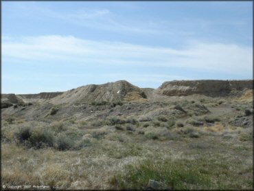 Example of terrain at Jungo Pits Trail