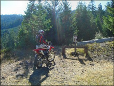 Honda CRF Motorcycle at Pilot Creek OHV Trails