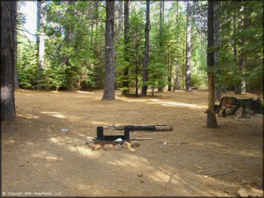 RV Trailer Staging Area and Camping at Elkins Flat OHV Routes Trail