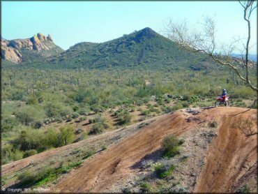 Honda CRF Dirt Bike at Bulldog Canyon OHV Area Trail