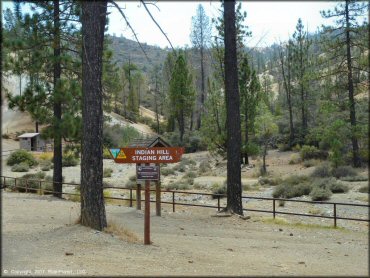 RV Trailer Staging Area and Camping at Clear Creek Management Area Trail