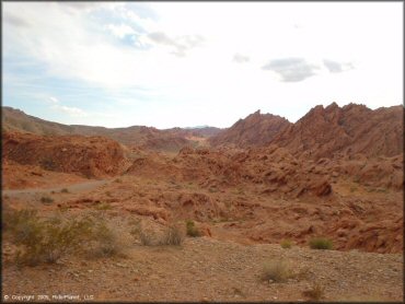 Scenic views of the Valley of Fire State Park near Las Vegas, Nevada.