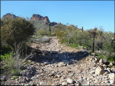 Terrain example at Bulldog Canyon OHV Area Trail