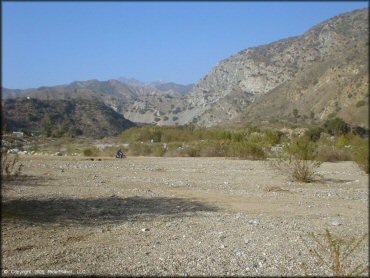 Motorcycle at San Gabriel Canyon OHV Area