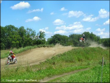 OHV jumping at Connecticut River MX Track