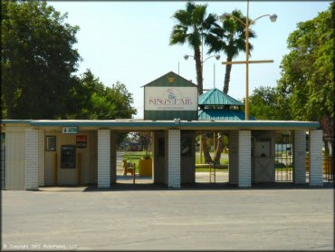 RV Trailer Staging Area and Camping at Hanford Fairgrounds Track