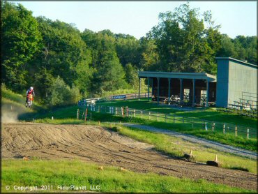 OHV jumping at Hogback Hill Motocross OHV Area