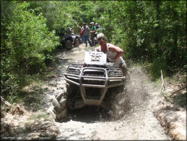 OHV in the water at ATV Mud Fury Trail