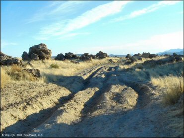 Example of terrain at Lovelock MX OHV Area