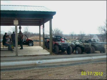 RV Trailer Staging Area and Camping at Appleton Area Recreation OHV Park OHV Area