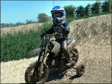 Yamaha YZ Trail Bike at Rocky Glen OHV Park OHV Area