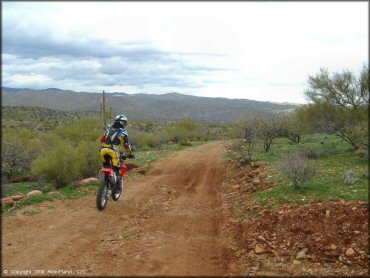 Honda CRF Motorcycle at Black Hills Box Canyon Trail