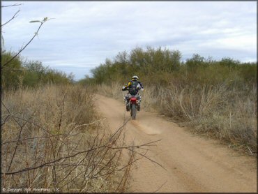Honda CRF Dirt Bike at Pinal Airpark Trail
