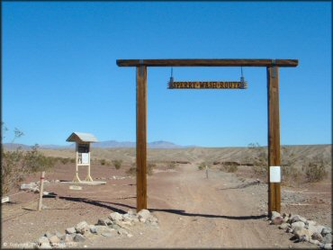 A trail at Dumont Dunes OHV Area