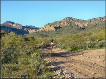 Honda CRF Dirt Bike at Bulldog Canyon OHV Area Trail