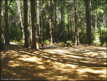 Some amenities at Miami Creek OHV Area Trail