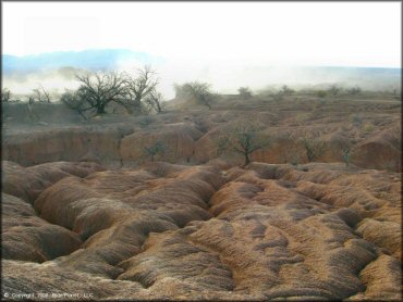 Example of terrain at St. David Pits Trail