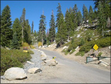 RV Trailer Staging Area and Camping at Genoa Peak Trail