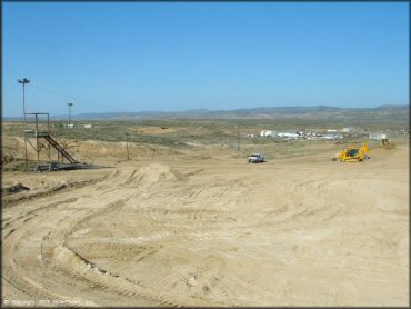 RV Trailer Staging Area and Camping at Carlin MX Track