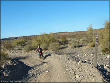 Honda CRF Motorcycle at Shea Pit and Osborne Wash Area Trail