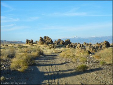 A trail at Lovelock MX OHV Area