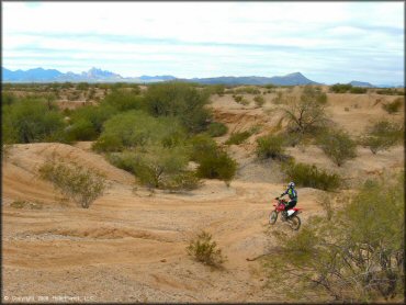 Honda CRF Motorcycle at Pinal Airpark Trail