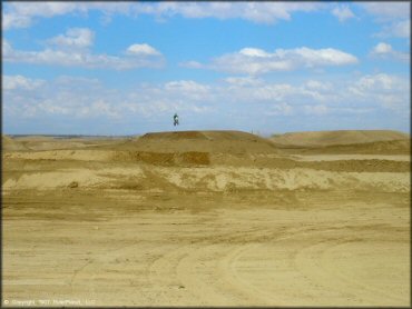 Dirt Bike jumping at AV Motoplex Track