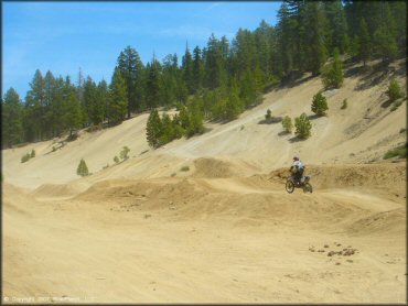 Yamaha YZ Motorbike at Twin Peaks And Sand Pit Trail