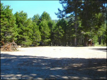 RV Trailer Staging Area and Camping at Lower Blue Lake Trail