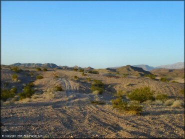 A trail at Boulder Hills OHV Area