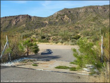 RV Trailer Staging Area and Camping at Log Corral Canyon Trail