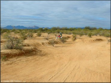 Honda CRF Motorcycle at Pinal Airpark Trail