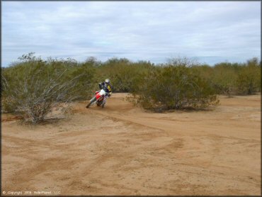 Honda CRF Dirt Bike at Pinal Airpark Trail