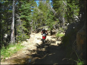 Honda CRF Motorcycle at Lower Blue Lake Trail