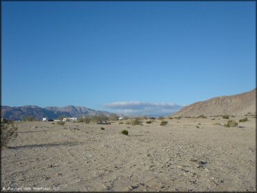 RV Trailer Staging Area and Camping at Ocotillo Wells SVRA Trail