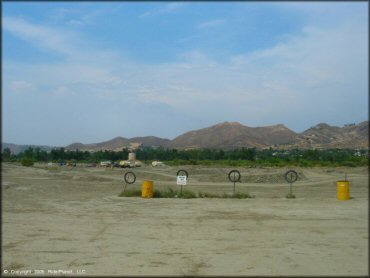 A trail at Lake Elsinore Motocross Park Track