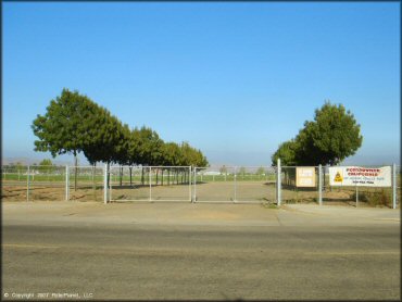 RV Trailer Staging Area and Camping at Porterville OHV Park Track