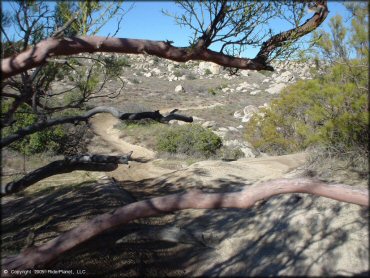 Example of terrain at Lark Canyon OHV Area Trail