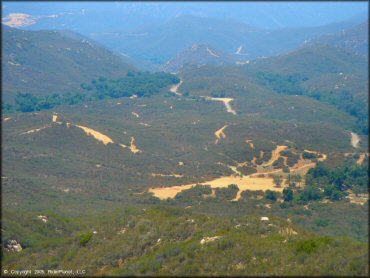 Aerial view of staging area from the main entrance road.