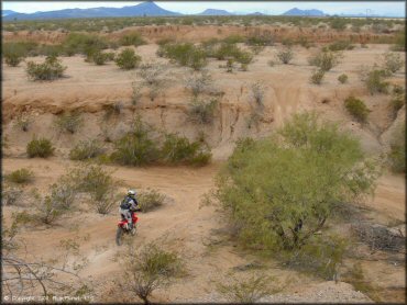 Honda CRF Motorcycle at Pinal Airpark Trail