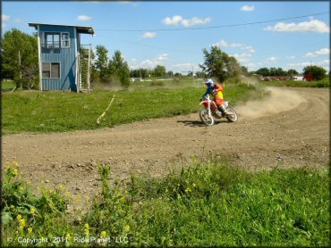 Honda CRF Dirt Bike at Frozen Ocean Motorsports Complex Track