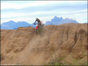 Honda CRF Dirt Bike at Pinal Airpark Trail