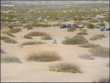 OHV getting air at Hot Well Dunes OHV Area