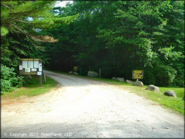 RV Trailer Staging Area and Camping at Pachaug State Forest Trail