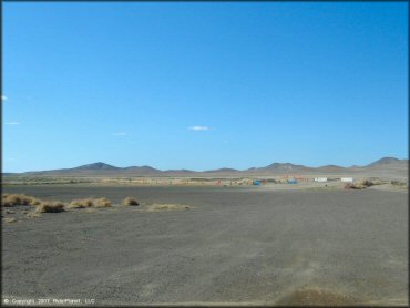 RV Trailer Staging Area and Camping at Winnemucca Regional Raceway Track