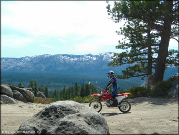 Honda CRF Motorcycle at Twin Peaks And Sand Pit Trail